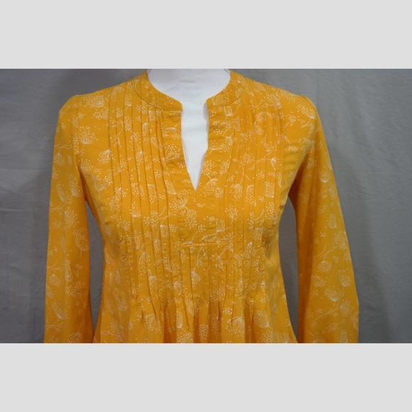 Old Navy Small Sunflower Yellow Long Sleeve Printed Mini Dress - Picture 3 of 6